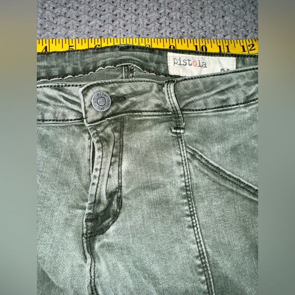 Pistola Eden olive green hunter cargo skinny jeans size 26 - Picture 6 of 11